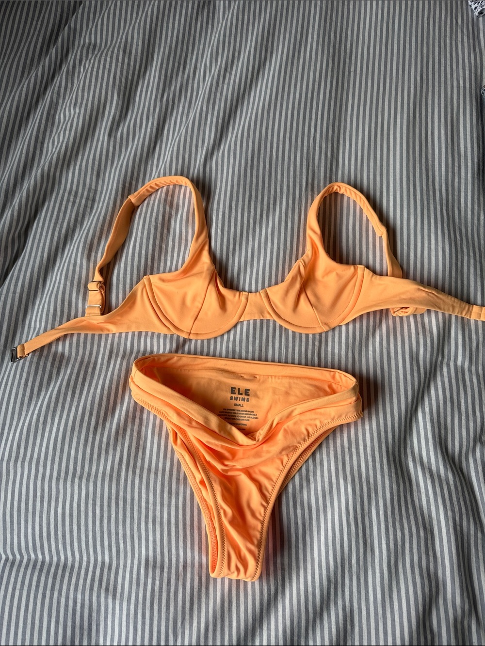 ELE Swim Orange Underwire Bikini Set